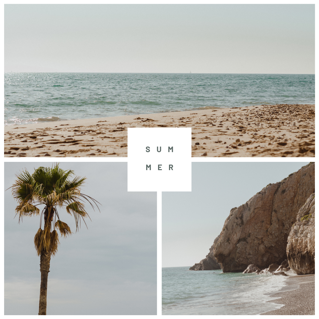 Minimalist Summer Photo Collage Instagram Post
