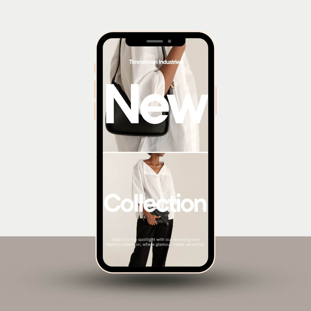 White and Cream Minimalist Digital Mockup Instagram Post